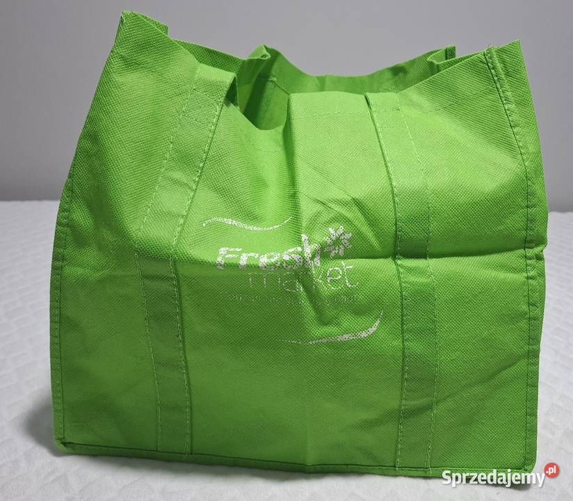 Torba materiałowa zielona Fresh market na zakupy Czeladź sprzedam
