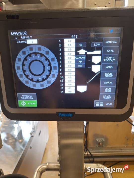 Maszyna pakująca Doypack naważarka 14 głowic Łochów