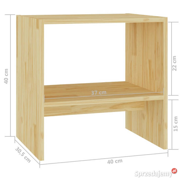 Szafka nocna 40x305x40 lite drewno sosnowe Warszawa