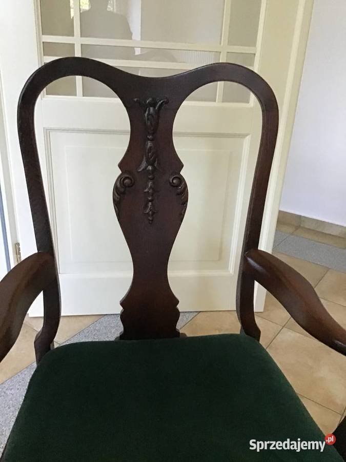 Dwa fotele tronowe fotele ludwikowskie