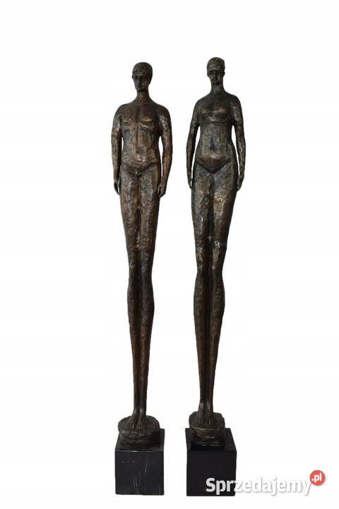 Modernistyczna Figura Rzeźba z Brązu Kobieta i Kraków
