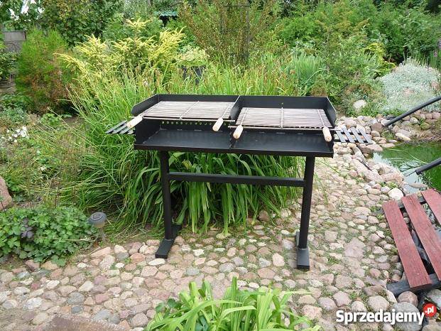 Gastronomiczny grill DWUKOMOROWY blacha 4 mm