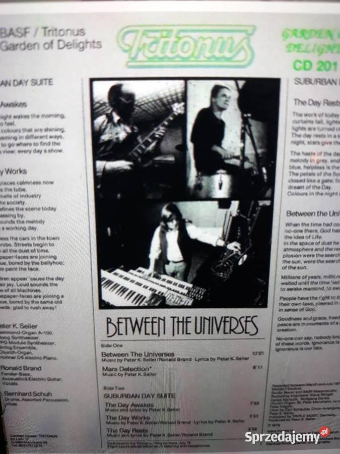 Archiwum Prog Krautrocka TRITONUS Beetwen the CD podkarpackie Rzeszów sprzedam