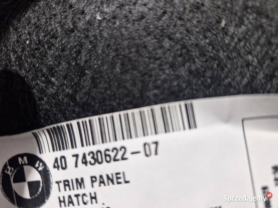 7430622 BMW G20 OBUDOWA TAPICERKA POKRYWY Osłony i zaślepki