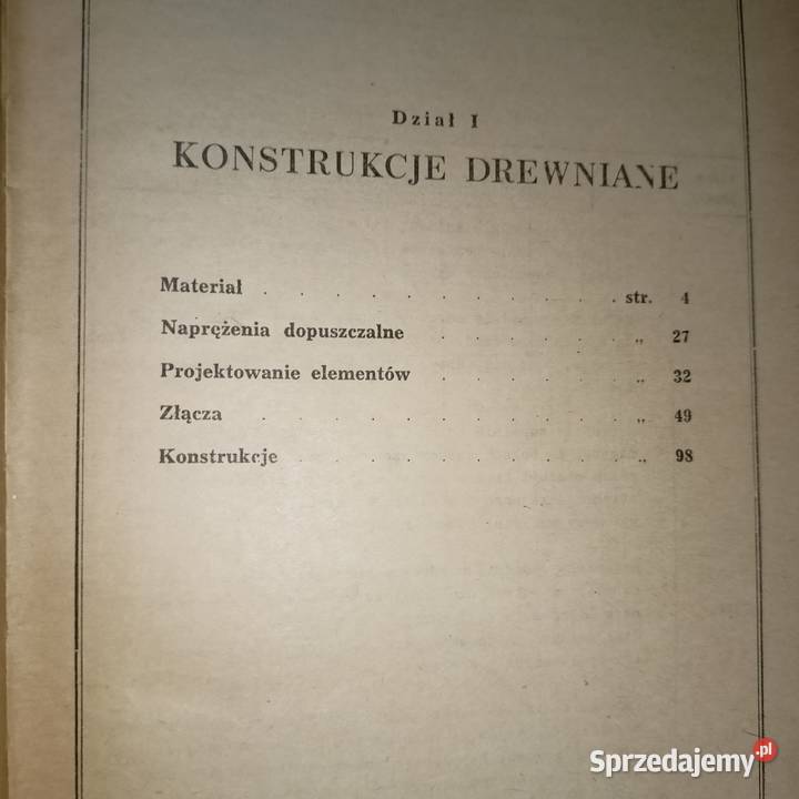 Tablice inżynierskie konstrukcje drewniane sprzedam