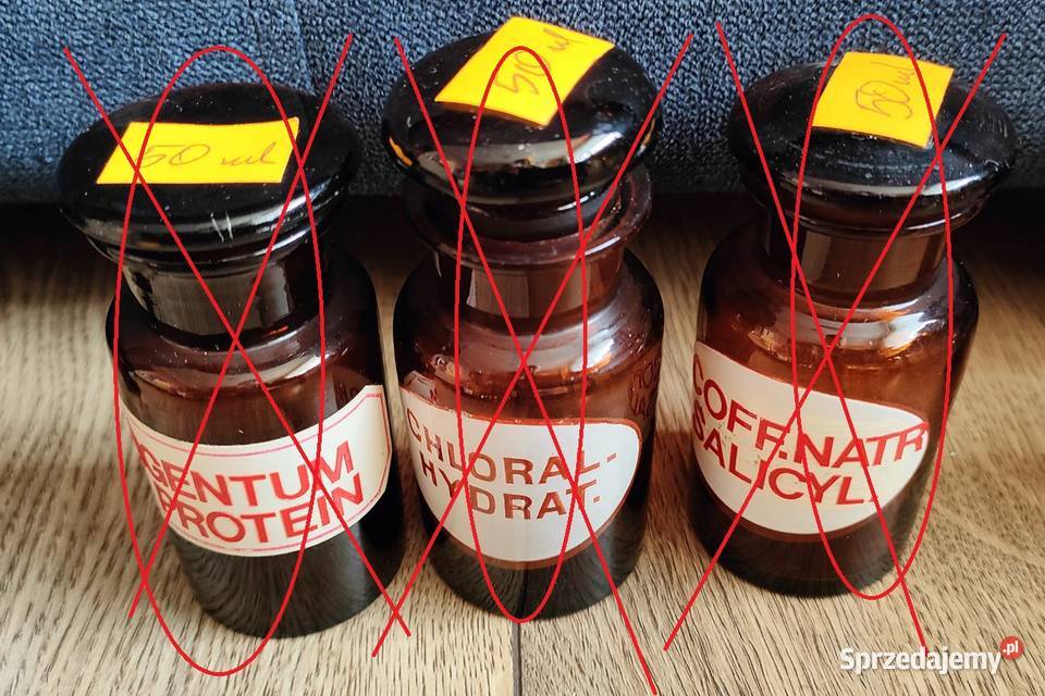 Butelki szklane apteczne 1L 50 ml Bielsko-Biała