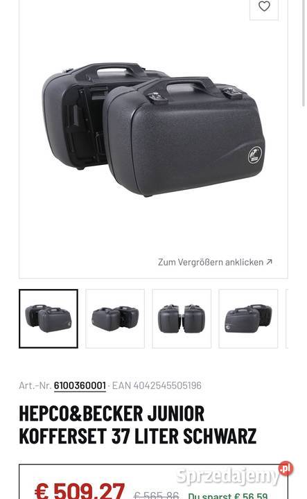 HEPCOBECKER JUNIOR KOFFERSET 37 LITER Czarny Pławna Dolna sprzedam