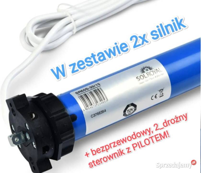 Bezprzewodowy zestaw silników do rolet 2x SolTec