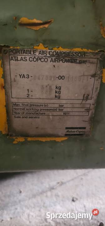 Kompresor ATLAS COPCO i inne kompresory Kompresory łódzkie Bolesławiec