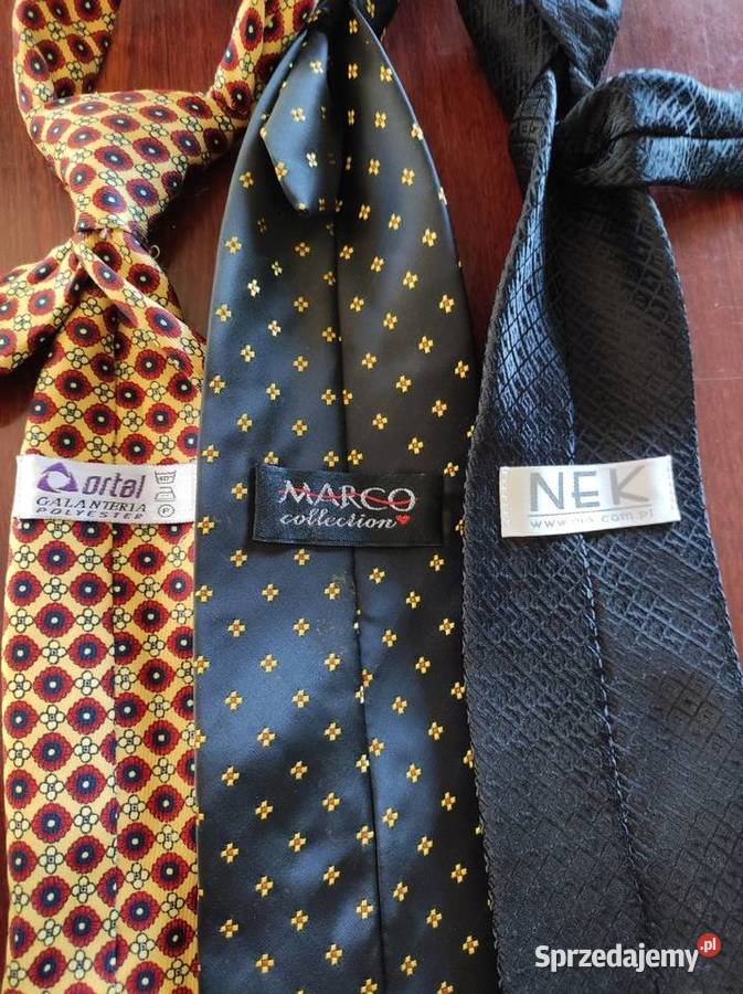 jedwabny krawat 3 sztuki męski zwis modny Kielce