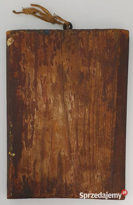 Ikona Święty Mikołaj z Miry Cudotwórca XIXw 0098 Malarstwo mazowieckie sprzedam