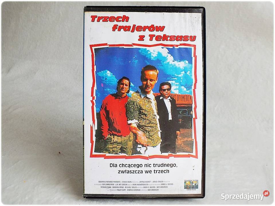 Kaseta VHS Trzech frajerów z Teksasu Film na komedia Żary sprzedam