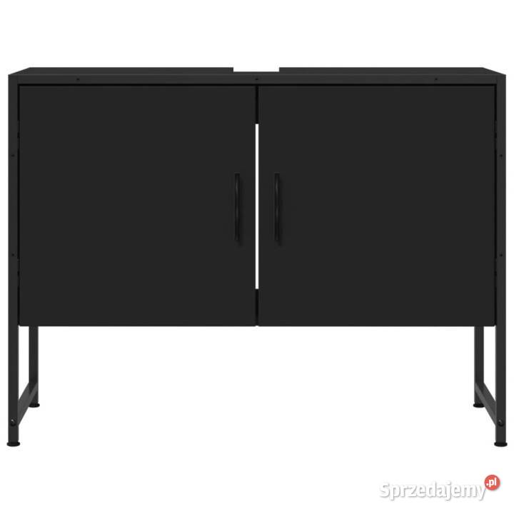 Szafka pod umywalkę czarna 80x33x60 WM842461 Warszawa