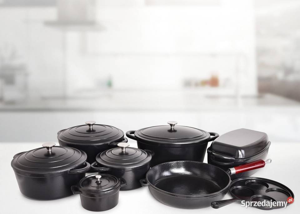 750 ml MIDI COCOTTE żeliwny okrągły garnek z Kraków
