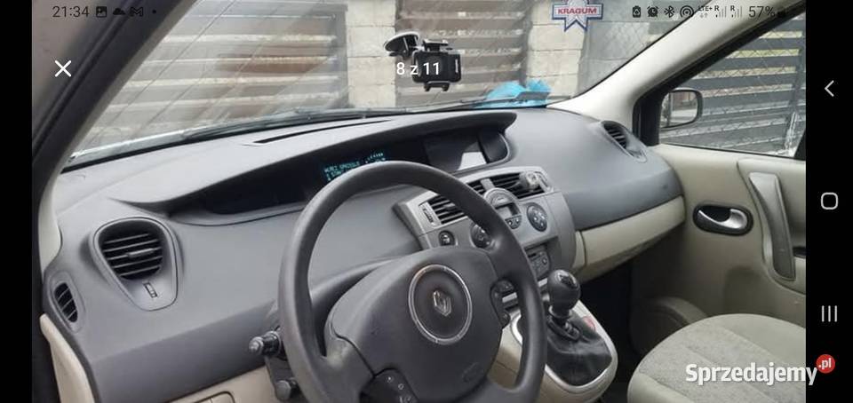 Renault Scenic II 15 dci 2007r dobrze wyposażone śląskie Sosnowiec