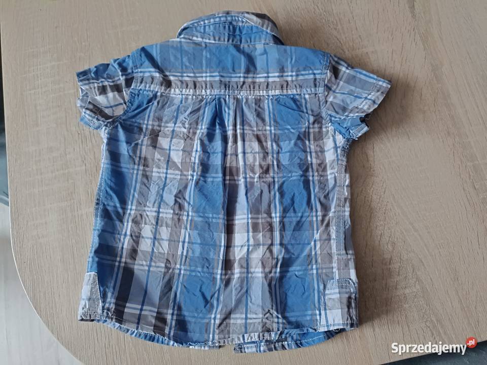 Koszula w kratę niebieska Baby Skill 80 Rozmiar 80 Kwidzyn