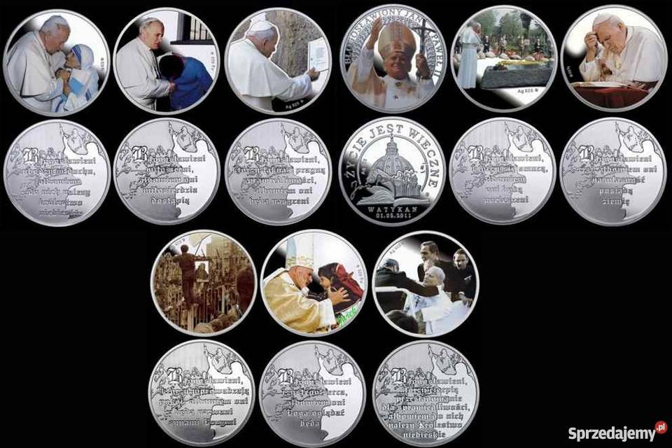 JAN PAWEŁ II ZŁOTO BANKNOT MONETA MEDAL ZESTAW śląskie Sosnowiec