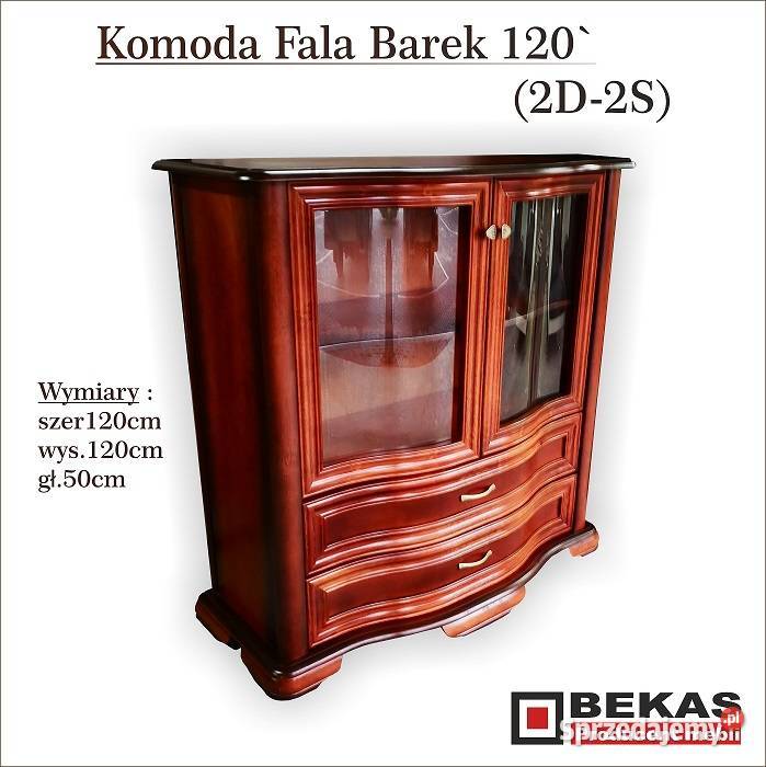 Śliczna Stylowa Komoda 120 2S2D Gięta Front 120cm Gniezno