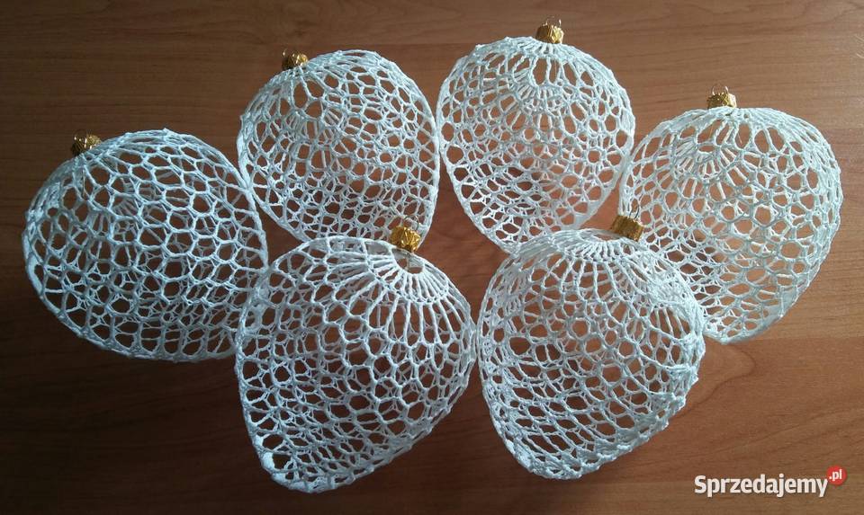 Duże Bombki szydełkowe na choinkę różne wzory i Białystok