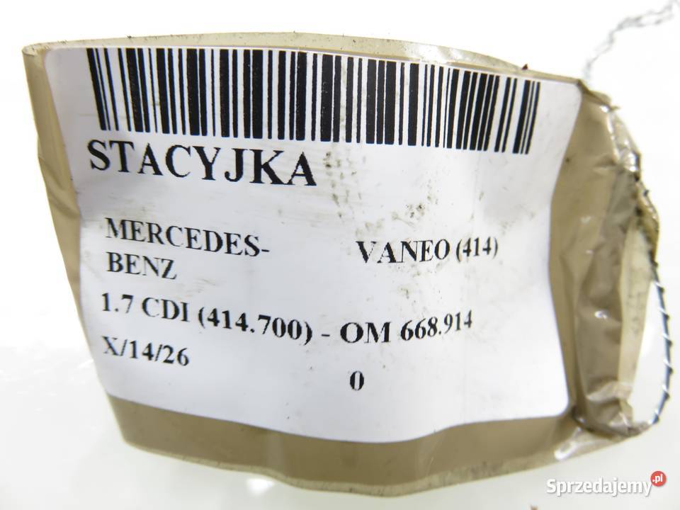 STACYJKA MERCEDESBENZ VANEO 414