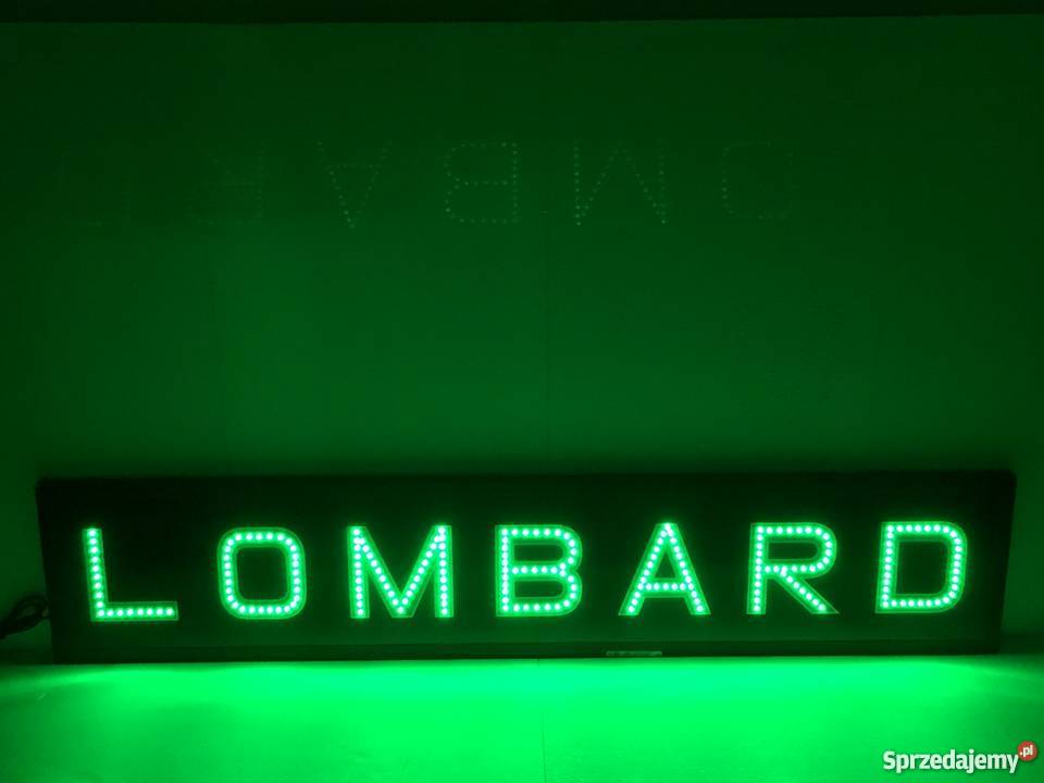 Reklama LED LOMBARD 150x30 zewnętrzna Pomiechówek