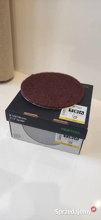 Arkusze ścierne z włókniny Vlies średnica D150 Warszawa