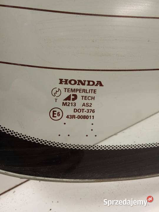 Szyba Tylna Honda Civic 9601 Zielona Możliwość Bralin