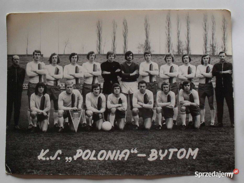 KSPolonia Bytom lata70 duża oryginalna fotka