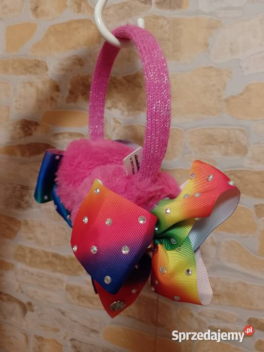 Różowe Bogato zdobione Futrzane nauszniki z Dla kobiet Kraków sprzedam