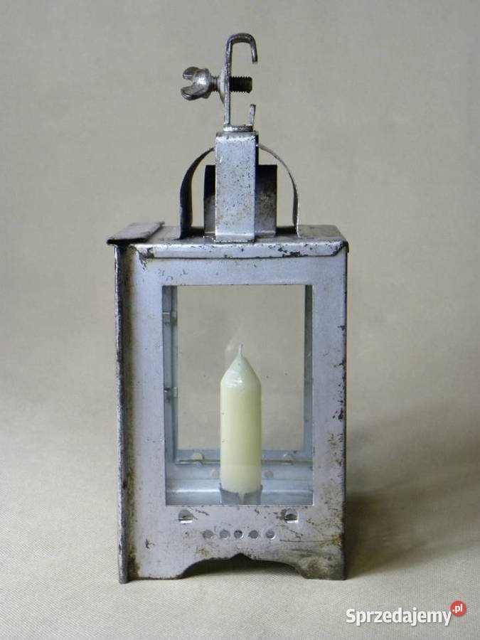 Niemiecka świecowa lampa kolejowa wagonowa DR Antyki Legnica