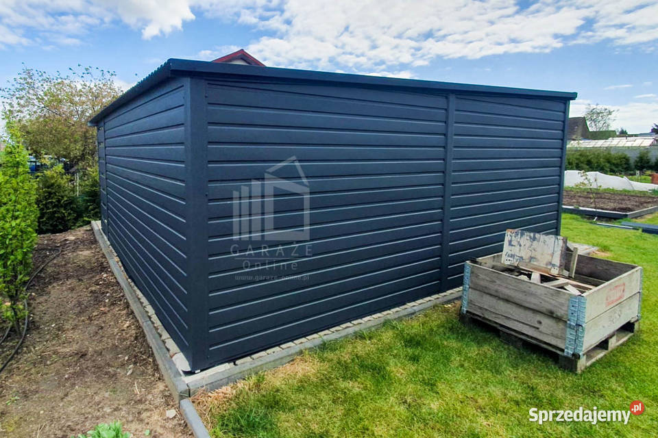 Schowek Domek Ogrodowy 4x4m Wiata 1x4m Brama Nowogard