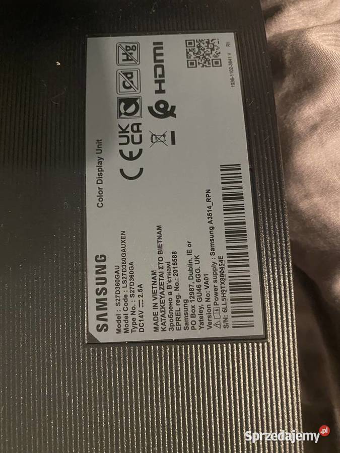 Zakrzywiony monitor Samsung o przekątnej 27 z Malbork