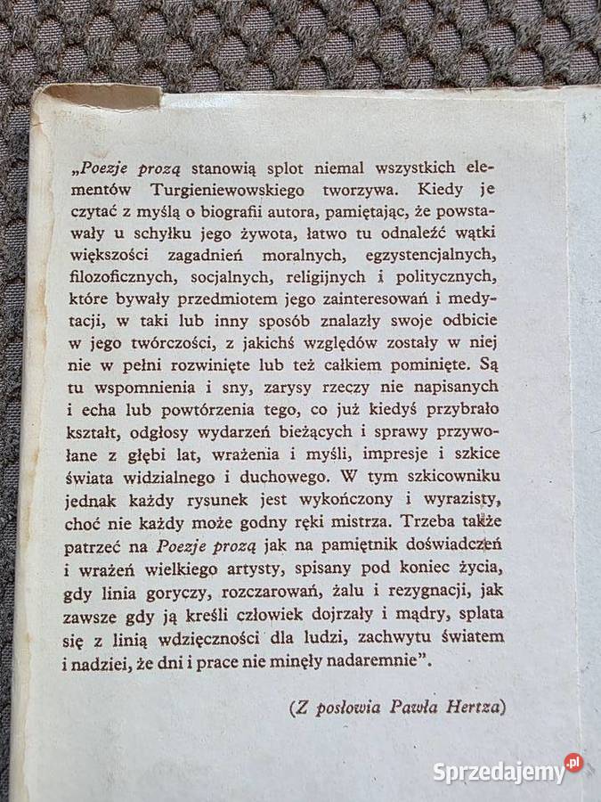 Iwan Turgieniew Poezje prozą wydanie dwujęzyczne Kraków