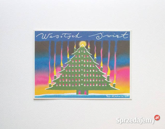 vintage pocztówka świąteczna kolekcjonerska Bydgoszcz