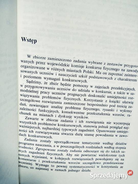 Konkursy z fizyki wybór zadań unikatowe książki mazowieckie Warszawa