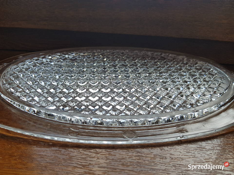 Szklana secesyjna taca Tacka szkło secesja sprzedam