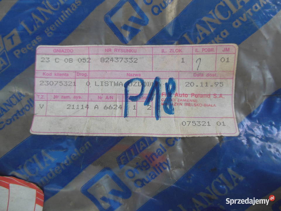 LISTWA ZEWNĘTRZNA 82437332 FIAT CROMA LANCIA śląskie Kozy