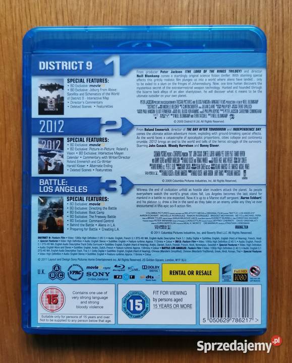 2012 Battle Los Angeles District 9 Bluray x3 En 3 i więcej łódzkie