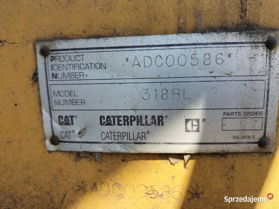Koparka gąsienicowa CAT 318 BL podkarpackie Rzeszów
