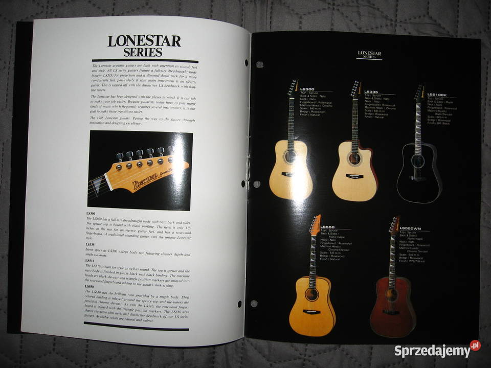 Ibanez Acoustic Guitars 1985 katalog gitar Kępice