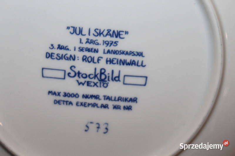 Talerzyk kolekcjonerski Stock Bild 1975 1025 Porcelana i szkło sprzedam