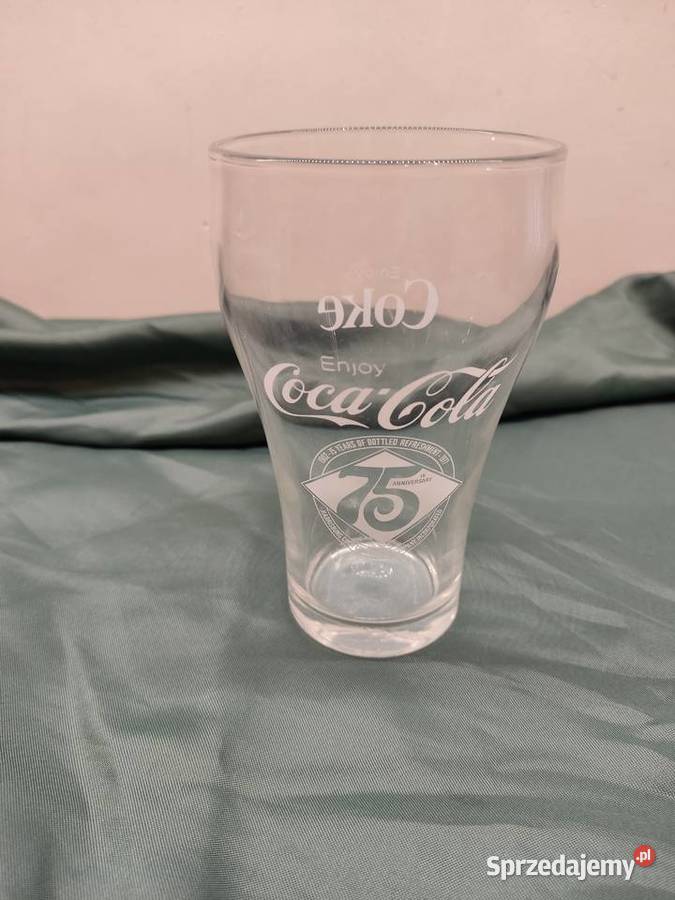 Szklanka Coca Cola Enjoy Coke z 1977 r Głuchołazy
