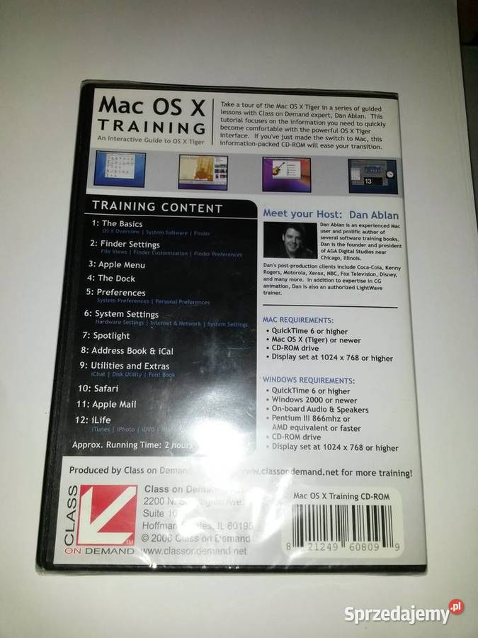 Mac OS X Training Szkolenie Class on Demand angielski Oprogramowanie wielkopolskie Poznań