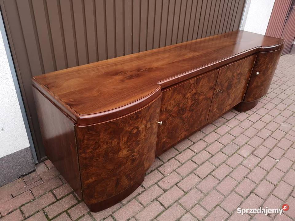 Komoda RTV ARTDECO Solidna Orzech Niska Stara