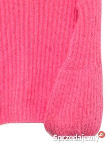 Wiralowy sweter w kolorze maliny rękaw dzwonek sprzedam