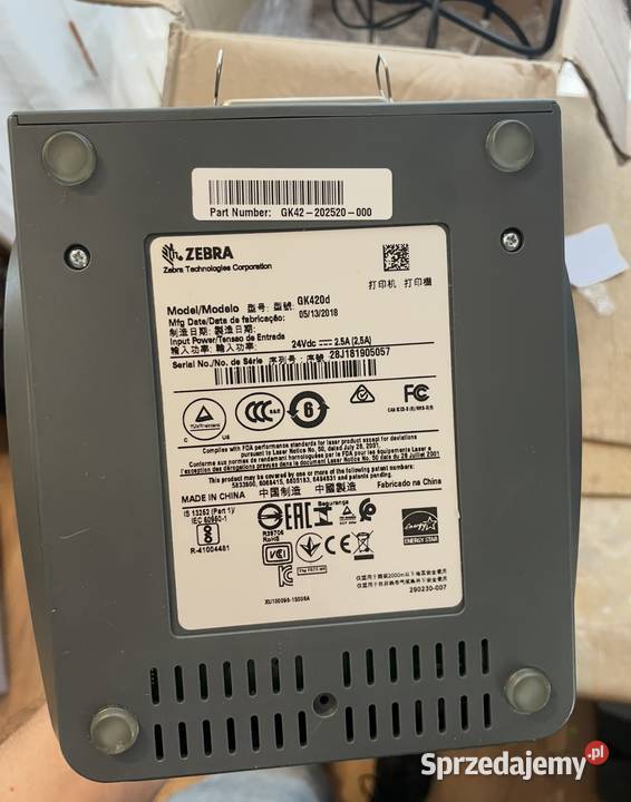 Drukarka Termiczna etykierka Zebra GK420d USB