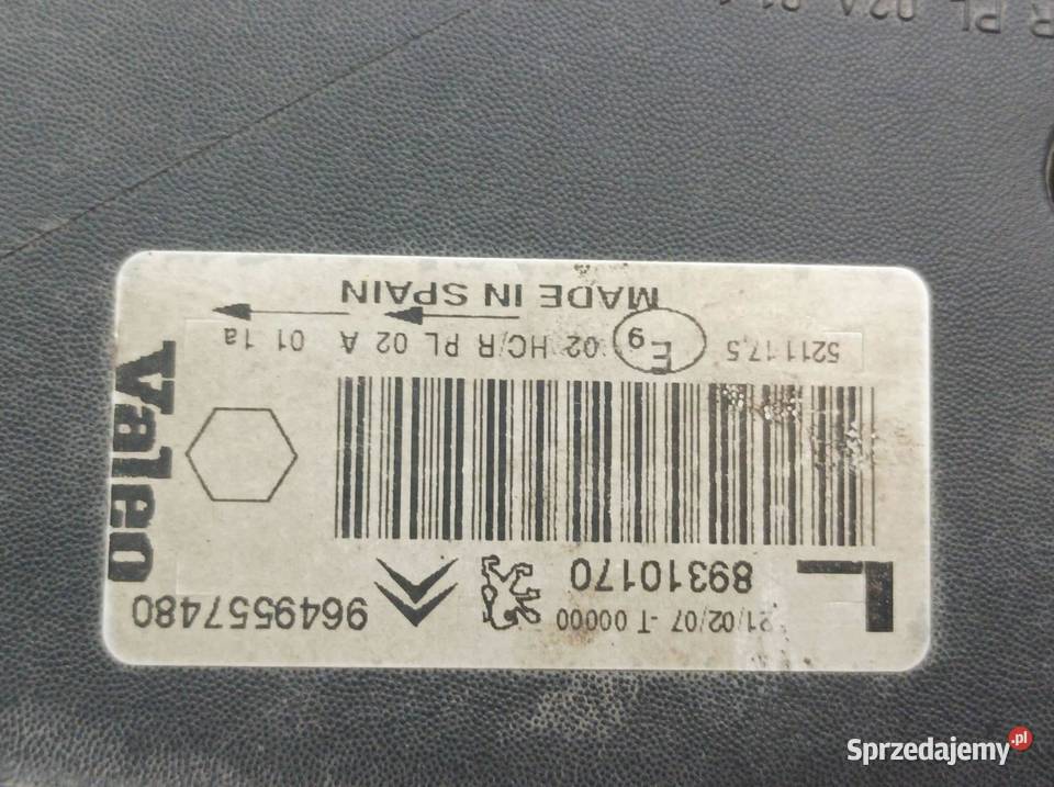 LAMPA PRZÓD LEWA LIFT FL Citroen Xsara Picasso I