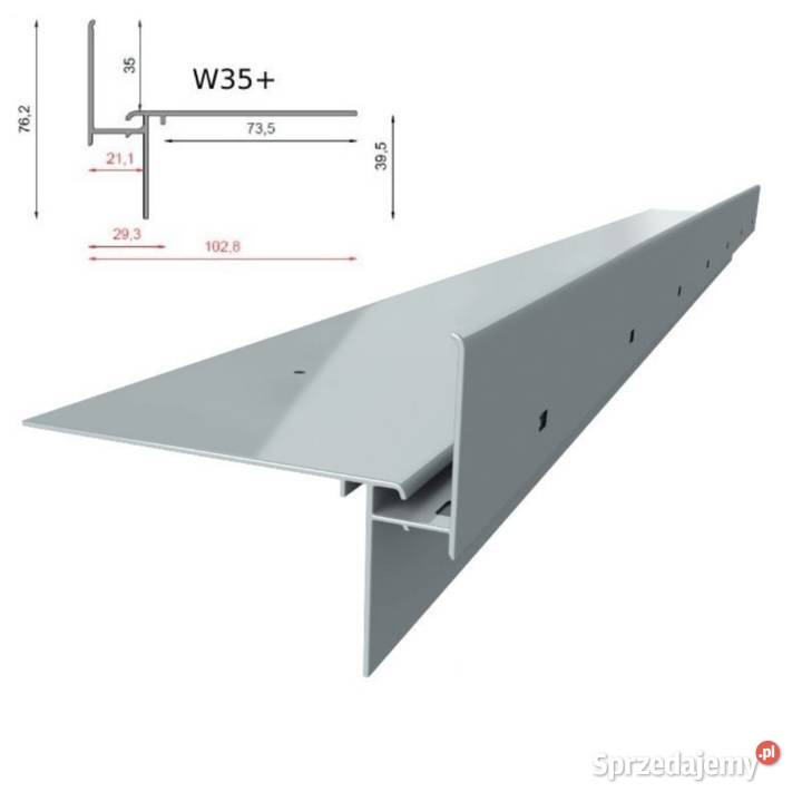 PROFIL W 35 Okapowy Prosty RENOPLAST Taras Chełm Śląski