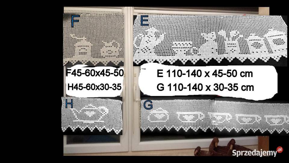 Dekoracja okienna zestaw 4 elementów EFGH zachodniopomorskie sprzedam