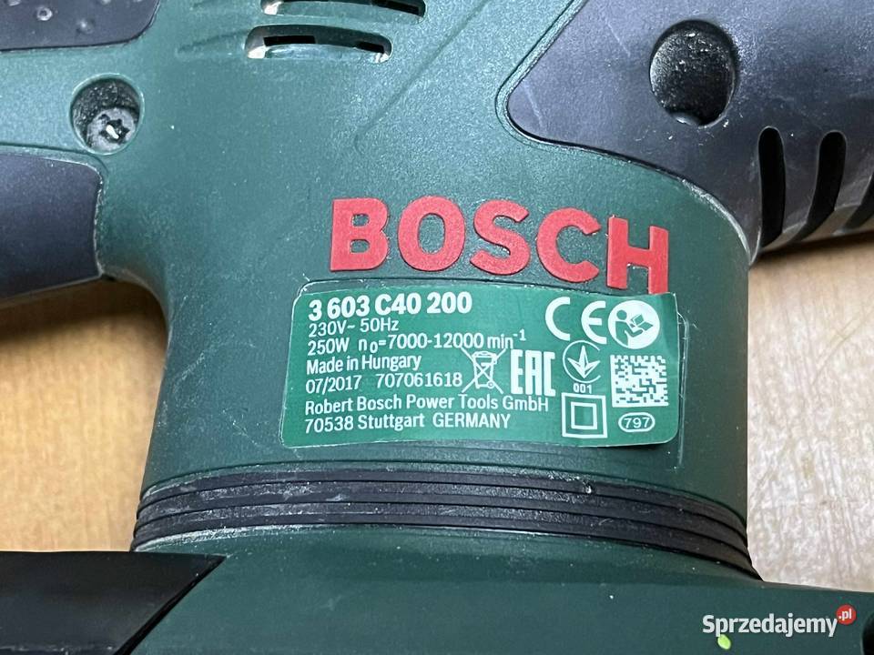 Szlifierka oscylacyjna sieciowe Bosch 250 W 230 warmińsko-mazurskie